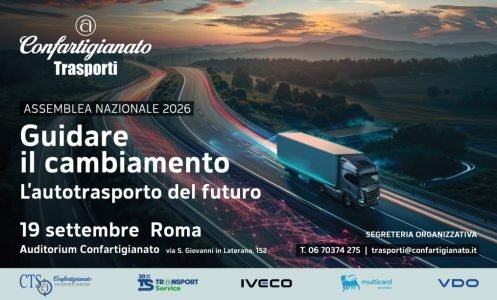ASSEMBLEA NAZIONALE 2026: “GUIDARE IL CAMBIAMENTO. L’AUTOTRASPORTO DEL FUTURO” – ROMA, 19 SETTEMBRE 2026